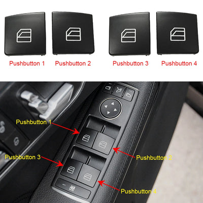 Cache-Boutons Lève-Vitre Mercedes W204 X204 W212 GLK