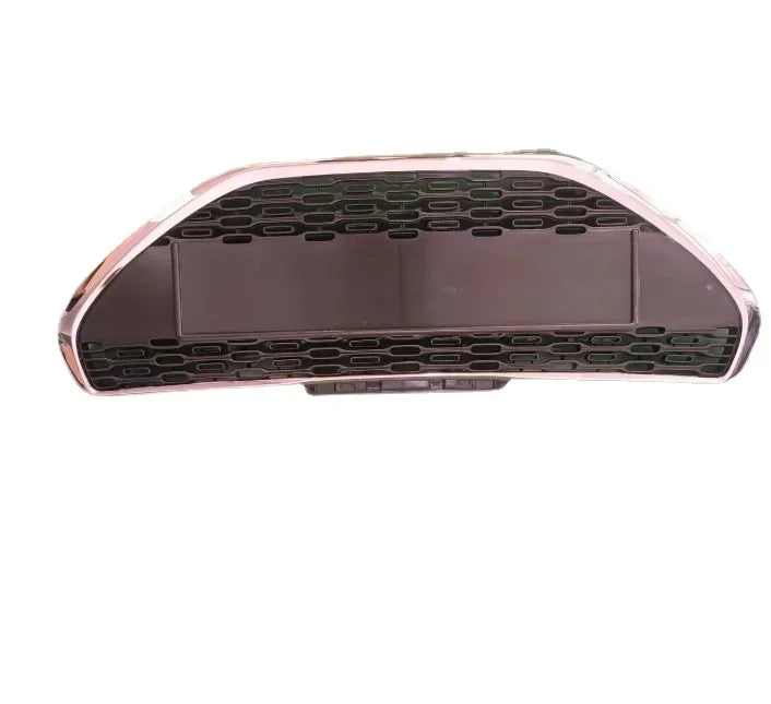 Calandre Peugeot 208 2014-2023 Grille Centrale de Pare-Chocs Avant avec Cadre Chromé, ABS