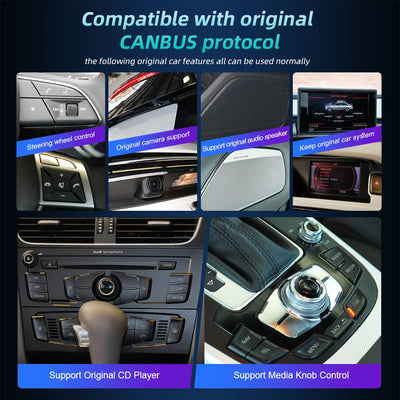 Autoradio Android 14 Audi A6 C6 Q7 2005-2015 CarPlay