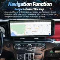 Autoradio Android Écran QLED Jeep Wrangler JL 2018-2022 CarPlay Sans Fil GPS 4G