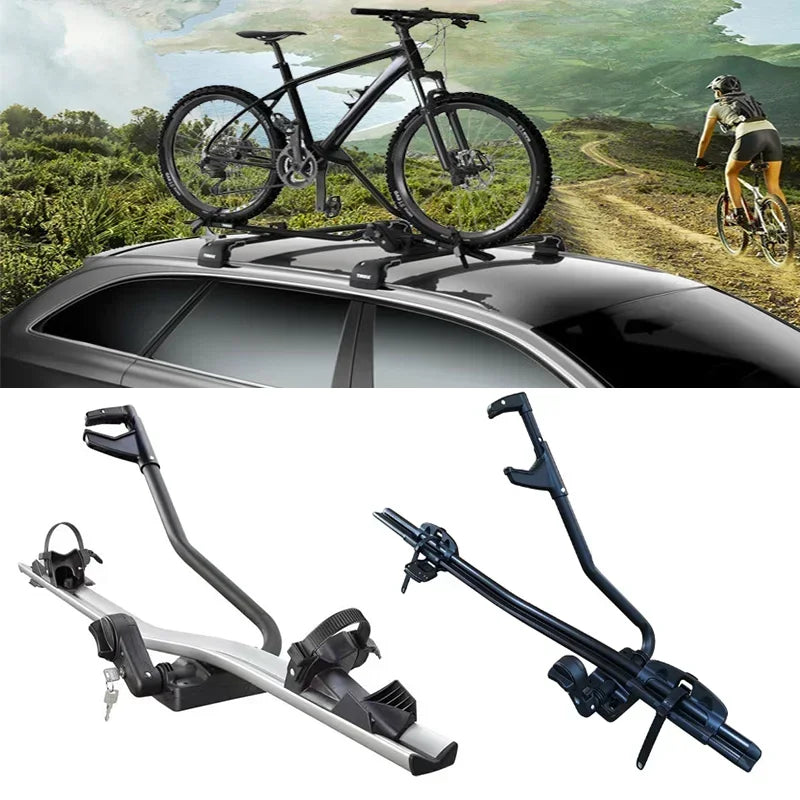 Porte-Vélo de Toit en Alliage d'Aluminium pour VTT et Vélo de Route avec Verrouillage Antivol, 6 Versions