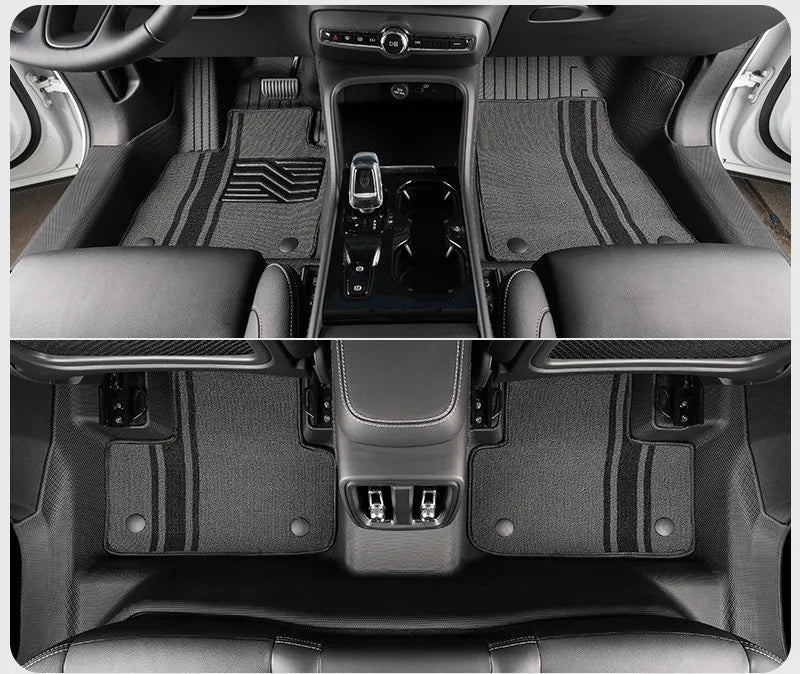 Tapis de Sol TPE Volvo XC60 2009-2026 T8 PHEV Conduite à Gauche Simple ou Double Couche Protection des Seuils