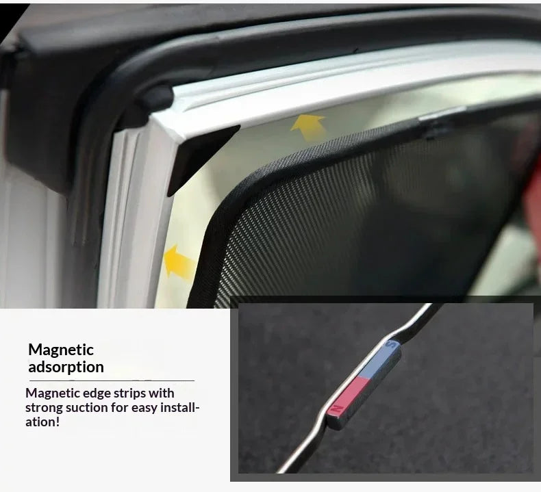 Pare-Soleil Magnétique Renault Clio 4 Vitres Latérales Arrière Lunette Pare-Brise