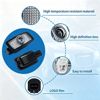Projecteur Porte BYD Sealion 7, Sealion 6, Sealion 5, Song Plus, Seal U, Lumière de Bienvenue HD, Lot de 2