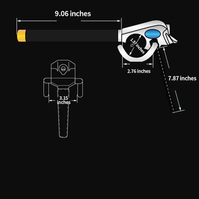 Antivol de Volant Pliable Verrouillage 3 Directions