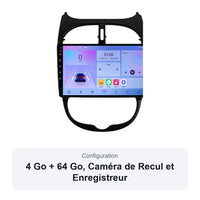 Autoradio CarPlay Peugeot 206 et 206 CC 1998-2012 Écran 9 Pouces