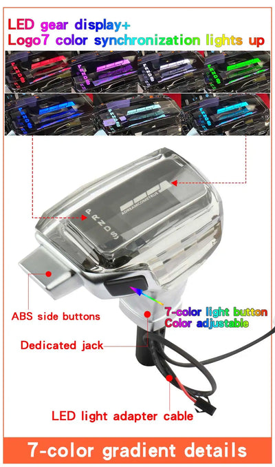 Pommeau Vitesse Cristal LED Ford Mustang 2015-2024