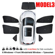 Pare-Soleil Tesla Model 3 Highland Toit Ouvrant, Pare-Brise et Vitres Latérales