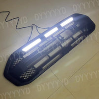 LED-Kühlergrill Ford Everest 2015–2022 Mattschwarz, weiße oder bernsteinfarbene Leuchten