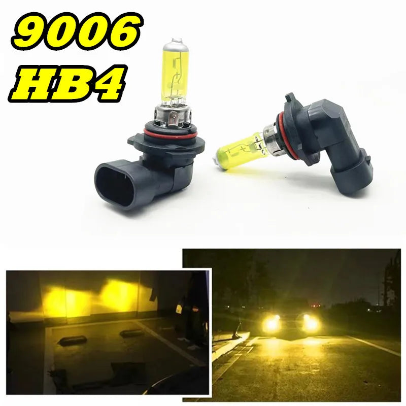 Ampoules Halogenes Jaunes 9006 HB4 3000K Antibrouillard