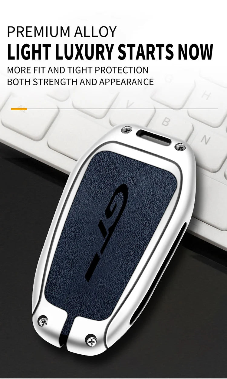 Coque de Clé Peugeot GT Line 3 Touches Alliage de Zinc Suédine