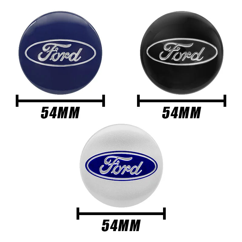 Cache-Moyeux Ford Focus Mondeo Ranger Ecosport 54mm 56mm 60mm — détail de finition