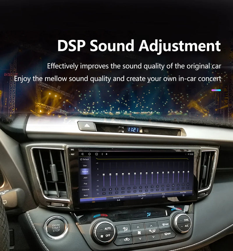 Autoradio Android Écran 10,25 Pouces Toyota RAV4 XA40 2012-2019 CarPlay Sans Fil GPS 4G