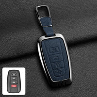 Étui de Protection Clé Toyota C-HR RAV4 Corolla Prius Camry Alliage de Zinc et Cuir
