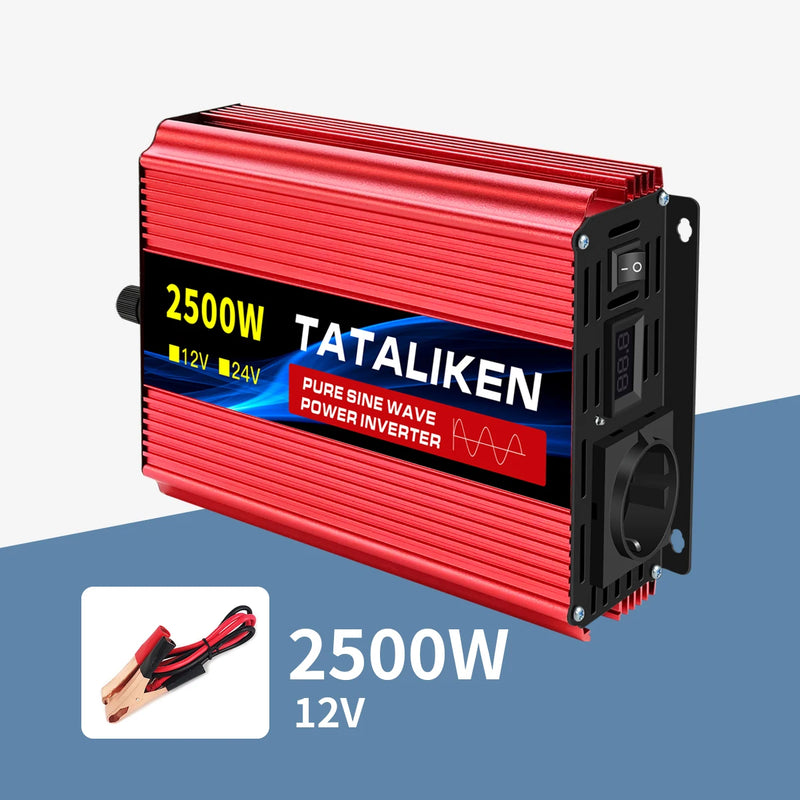 Convertisseur Pur Sinus 12V 24V 220V Voiture 1000 à 8000 W