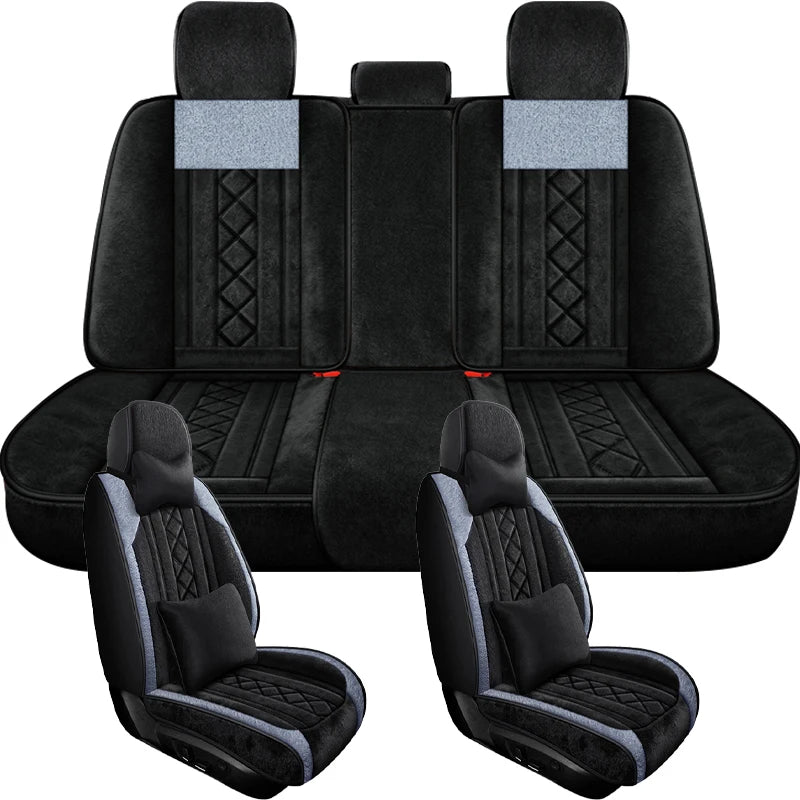 Housses de Siège Volvo XC40 XC60 S40 S60 S80 S90 V40 V60 V70 V90 Universelles Antidérapantes Jeu Complet 5 Places