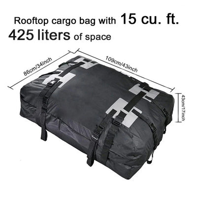 Sac de Toit Voiture 600D Étanche 425 Litres