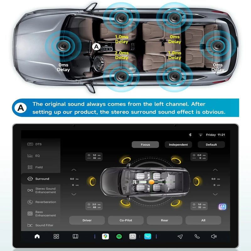 Autoradio Android Chevrolet Camaro 2010-2015 Écran 2K 9 pouces CarPlay Sans Fil ADAS 360
