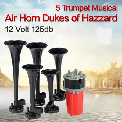 Klaxon à Air Dixie 5 Trompettes 125 dB 12V
