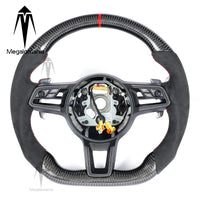Carbonlenkrad kompatibel mit Porsche 911 718 Macan Boxster Cayenne Panamera 911.2 Cayman Taycan 996 997 987 918 997 991