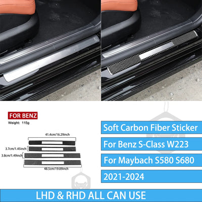 Autocollants Fibre de Carbone Mercedes Classe S W223