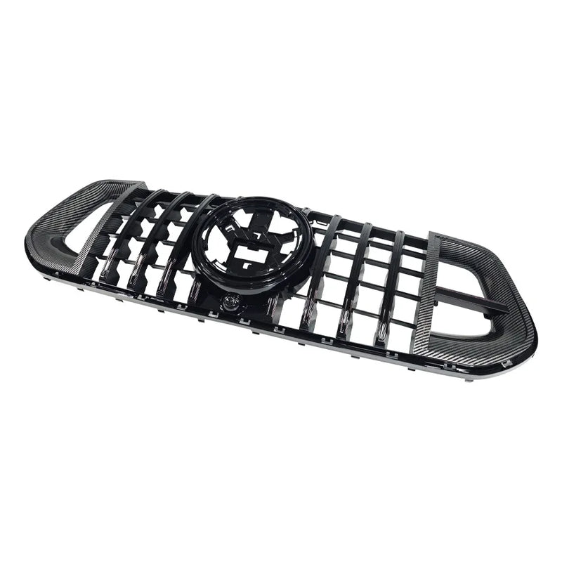 Calandre Mercedes GLE W167 2020-2023 Style Panamericana Noir Carbone Rouge
