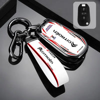 Étui de Protection Clé Citroën C3 C4 C5 Berlingo Picasso Alliage de Zinc Blanc ou Noir