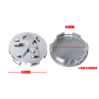 Cache-Moyeux Peugeot 60 mm, Lot de 4, Six Modèles Noir, Argent ou Gris, 106 à 508, 2008, 3008, 5008