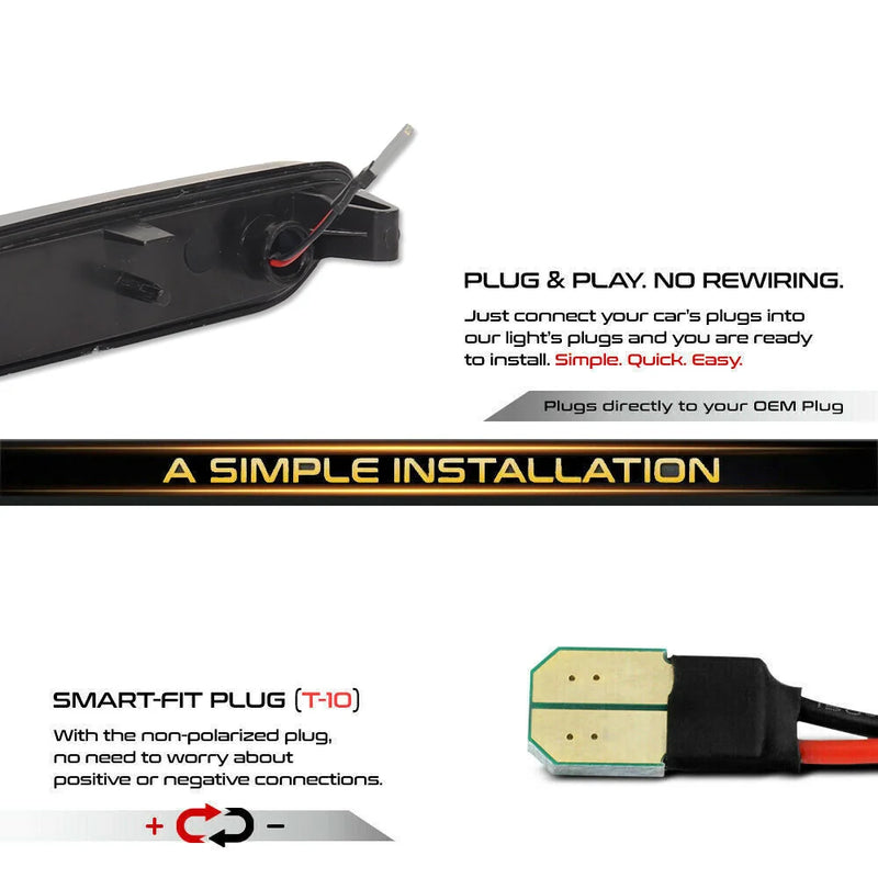 Clignotants Latéraux LED Dynamiques Mini Cooper R60 Countryman R61 Paceman 2011-2016 Union Jack Ambre