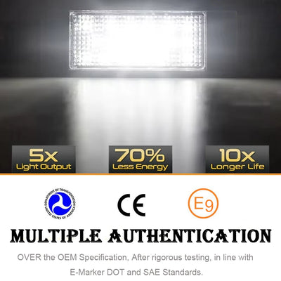 Éclairage de Plaque d'Immatriculation LED Peugeot 208 308