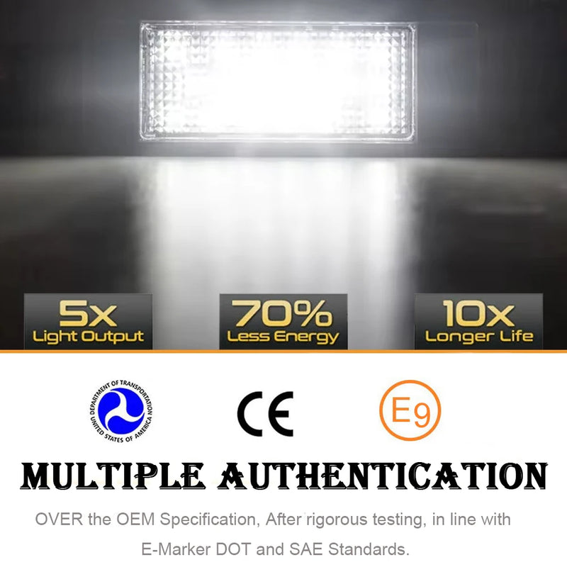 Éclairage de Plaque d'Immatriculation LED Peugeot 208 308