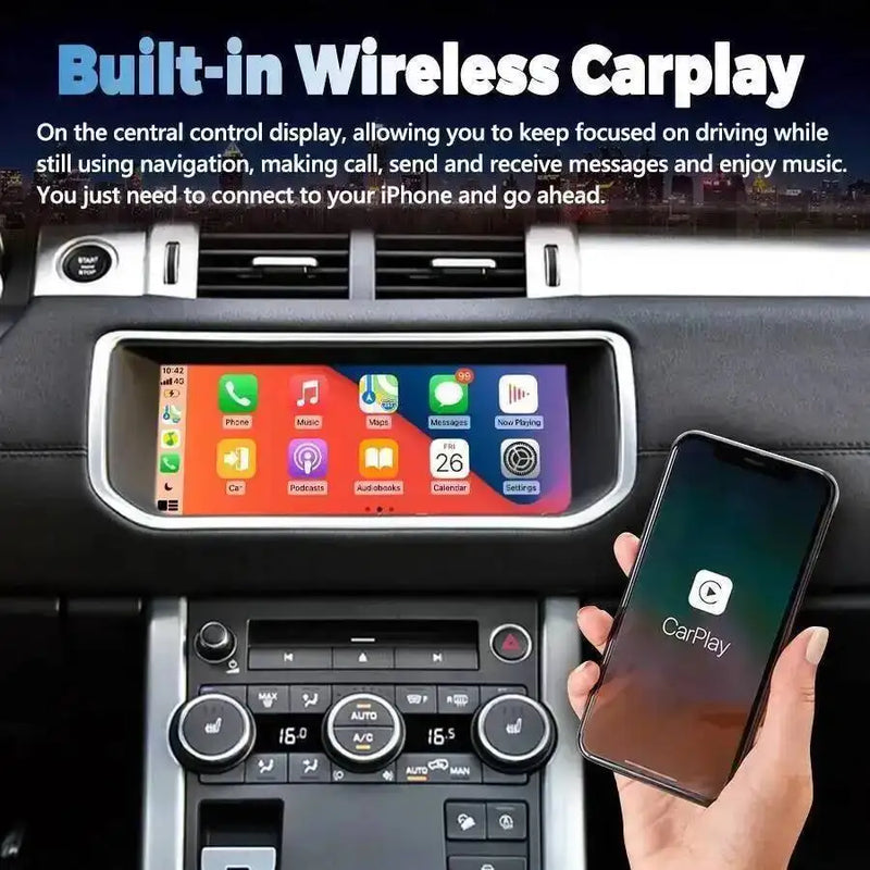 Autoradio Android 15 Land Rover Evoque L538 2012-2018 Écran QLED 10,25 Pouces CarPlay GPS