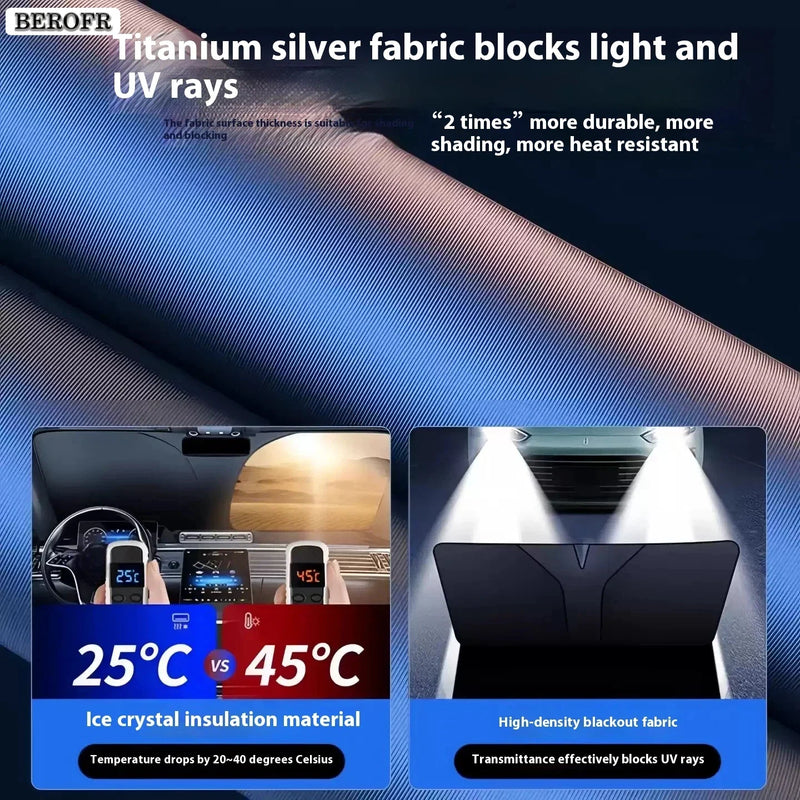Pare-Soleil Pare-Brise Renault Clio 2 3 4 5 Cristal de Glace Anti-UV Sur Mesure