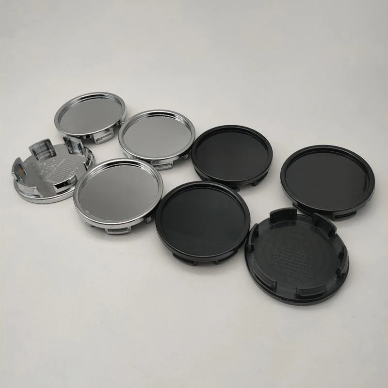 Cache-Moyeux Universels Vierges 58mm ABS Kit 4 — détail de finition