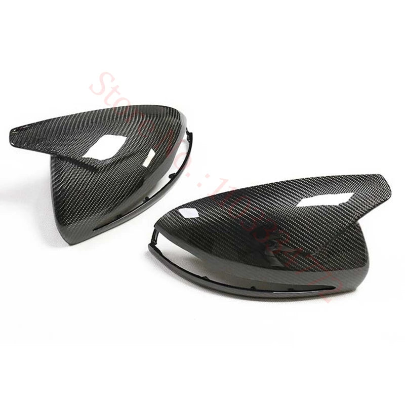 Coque de Rétroviseur Mercedes Classe C W205, E W213, S W222, GLC X253, GLA, GLB, EQA, EQB, EQC en Carbone Véritable, 8 Styles