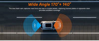 Dashcam 4K UHD Wi-Fi avec GPS, Caméra de Recul 4K en Option, Vision Nocturne et Surveillance de Stationnement 24 h