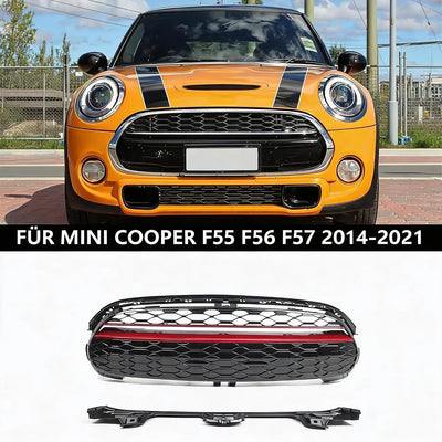 Calandre Mini Cooper F55 F56 F57 Noir et Rouge