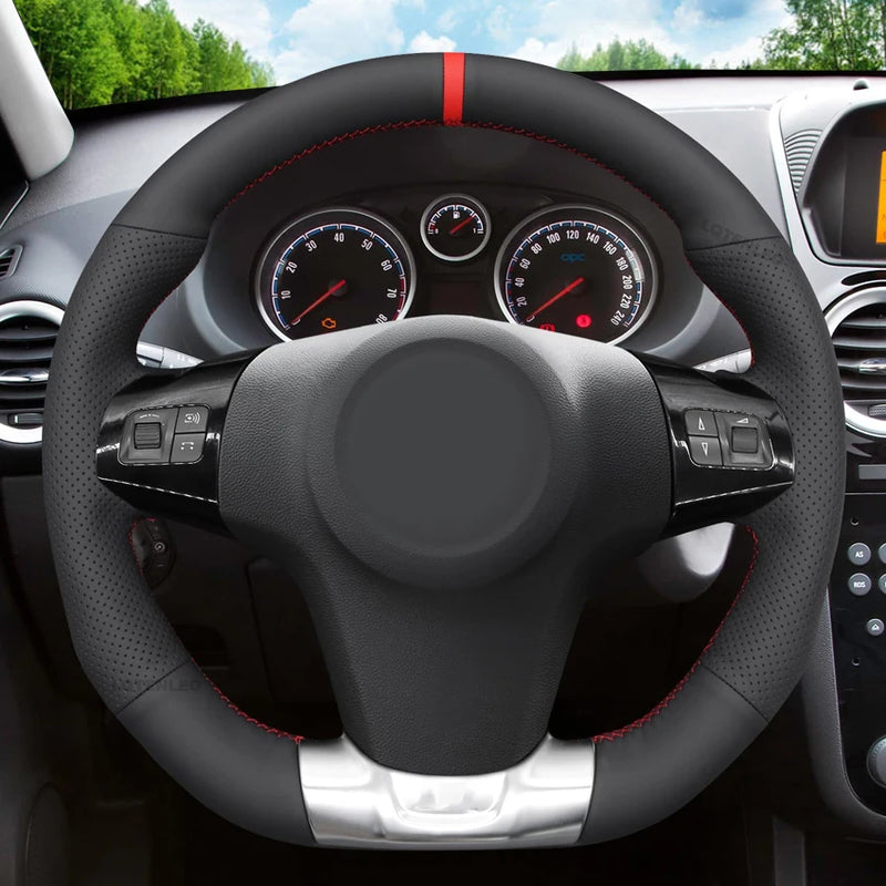 Housse de Volant à Coudre Opel Corsa OPC VXR Vauxhall Corsa VXR 2006-2015 Cuir ou Simili Cuir Noir