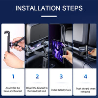 Support Téléphone Tablette SEAMETAL Siège Arrière Voiture