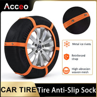 Chaussettes à Neige Textile Épaisses Anti-Usure Voiture et SUV