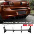 Diffuseur Arrière VW Golf 6 MK6 TDI TSI 2008-2013 4 Ailettes Noir Brillant