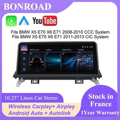 Autoradio Android BMW X5 E70 X6 E71 CarPlay