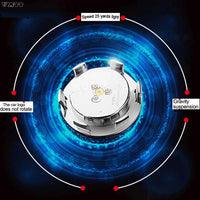 Cache-Moyeux LED Flottants Lumineux, Set de 4, Mercedes, BMW, Audi, VW, Toyota, Lexus, Hyundai, Sans Batterie