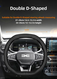 Housse de Volant en Cuir Respirant Ultra-Mince Dacia Sandero Stepway Duster Jogger Bigster Spring Logan