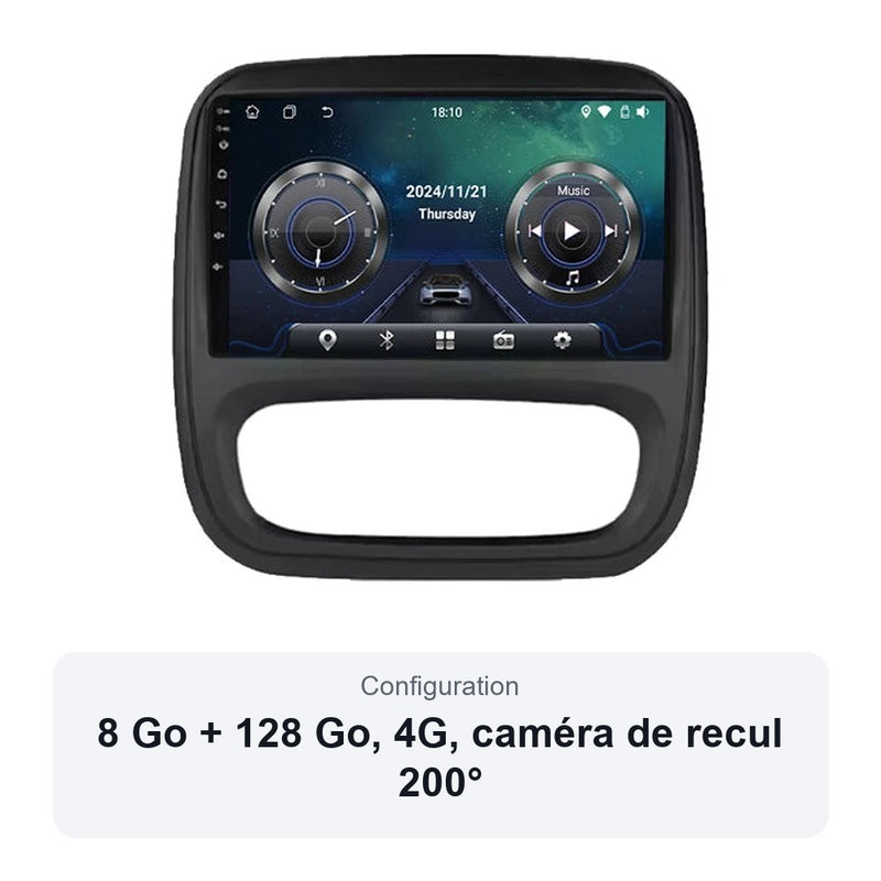 Autoradio Android CarPlay Renault Trafic 3 Opel Vivaro B 2014-2021 9 Pouces