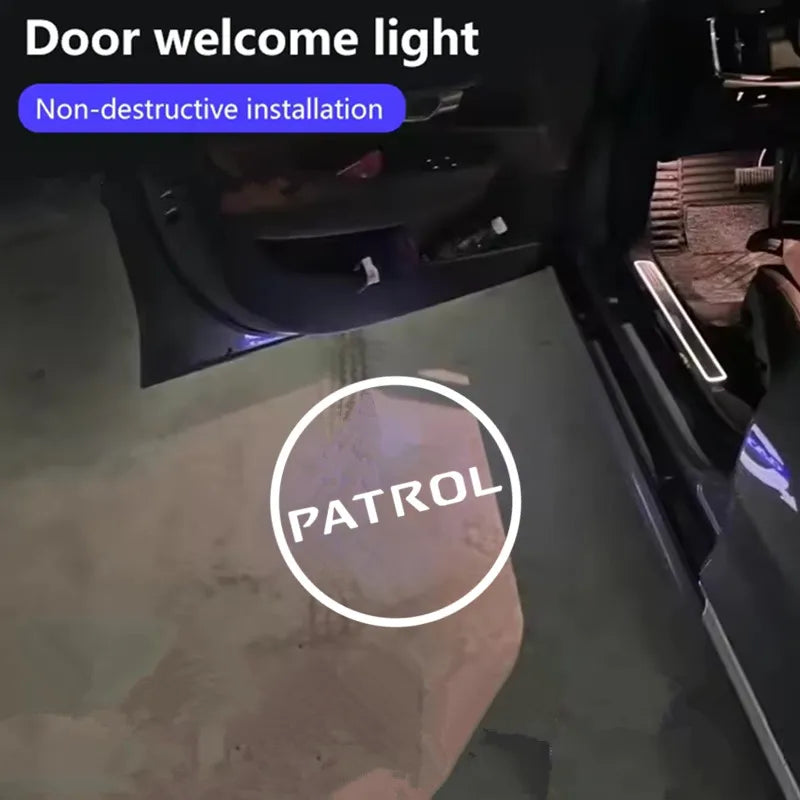 Projecteur Logo Porte Nissan Patrol Y62 LED 2 Pièces