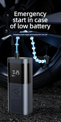 Booster de Batterie Voiture 600A Compact avec Compresseur 6000 mAh