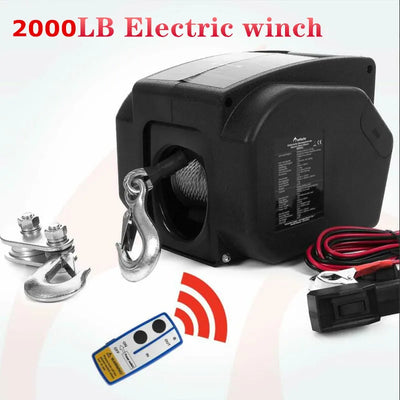 Treuil Électrique Portable 12V 2000 3500 lbs Sans Fil