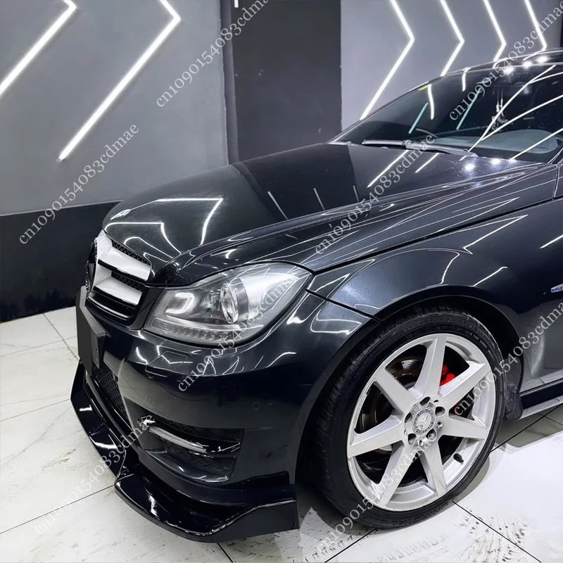Lame Avant Mercedes Classe C W204 S204 2011-2014 Noir Brillant