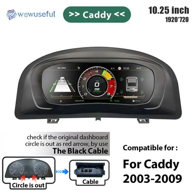 Tableau de Bord Numérique VW Caddy Touran EOS Sharan Golf 5